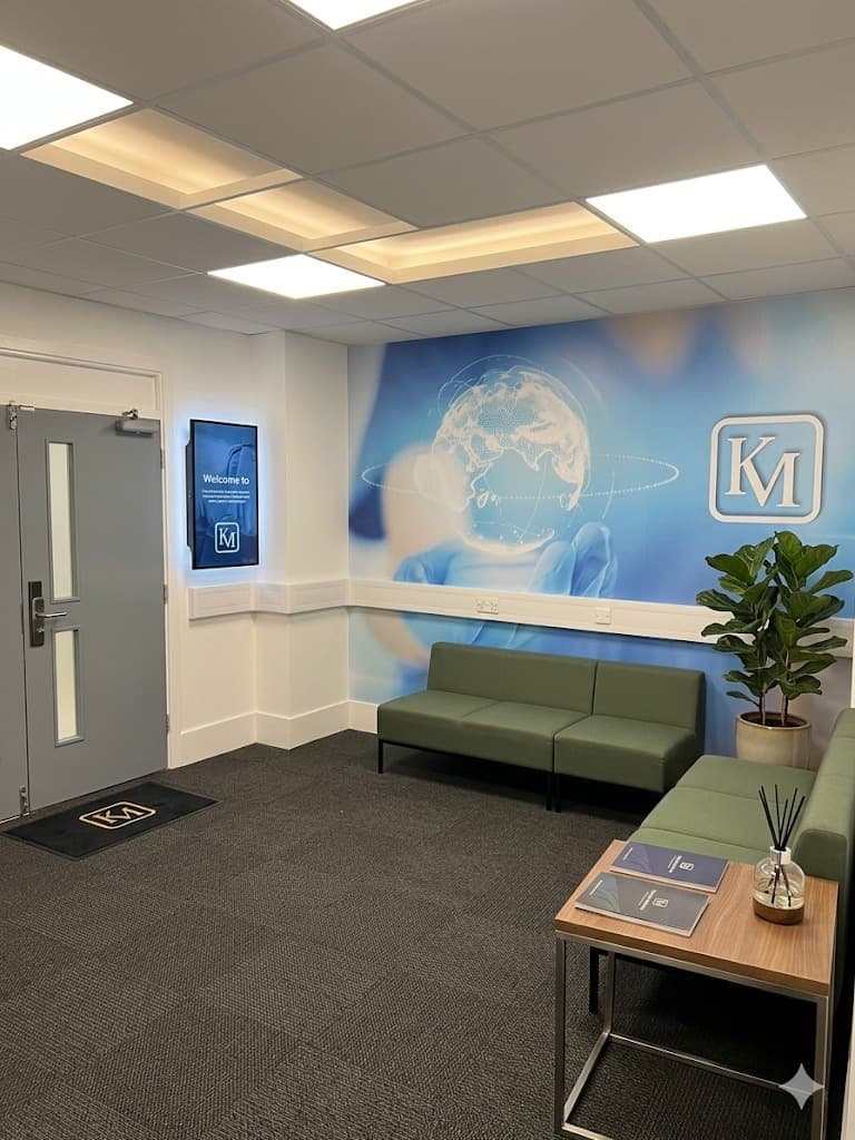 The reception and waiting area at the clinic
